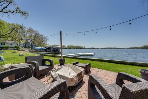 Spacious Delton Home w/ Fire Pit + Lake Views House in Delton