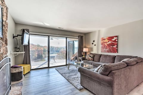Fireplace & Water Views: Lake Ozark Condo! Apartment in Lake of the Ozarks
