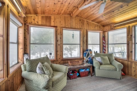 Cabin Getaway w/ Private Dock, Walk to Trail! House in Akeley