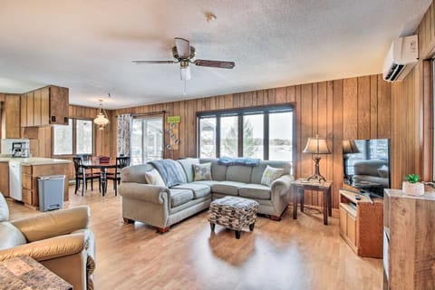 Cabin Getaway w/ Private Dock, Walk to Trail! House in Akeley