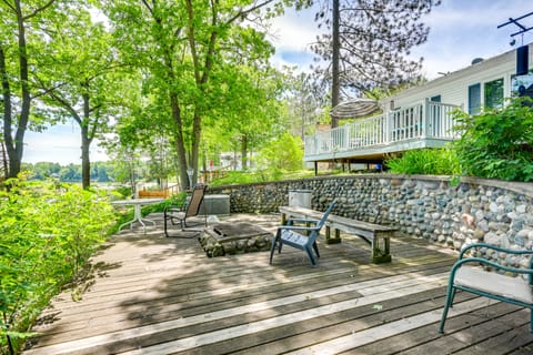 Waterfront Gladwin Home w/ Deck + Fire Pit! House in Michigan