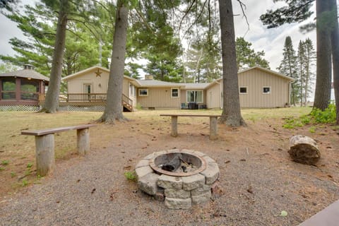 Lakefront Chetek Haven: Dock, Screened Gazebo House in Wisconsin