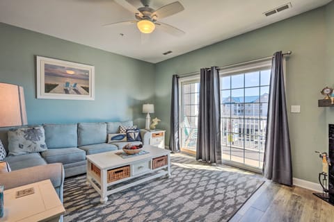 Balcony w/ Inlet View: Dtwn Ocean City Condo Apartment in Ocean City