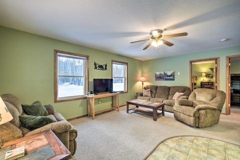 Wooded Danbury Cabin w/ Grill + Fire Pit! House in Wisconsin