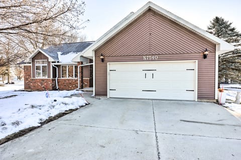 Beaver Dam Lake Retreat w/ Fire Pit & Dock! House in Wisconsin