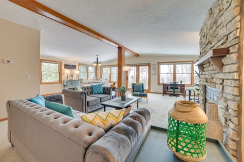 Cheboygan Getaway w/ Fire Pit & Lake Access! House in Michigan