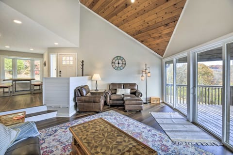 Deck & Mtn Views: 'Fain Chalet' in Kingsport House in Kingsport