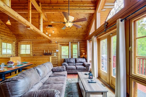 Eagle's Nest Cabin! Mtn-View Decks & Hot Tub House in Pittman Center
