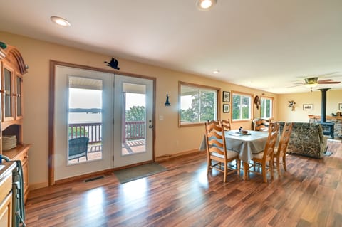 Deck & Water View: Cozy Kentucky Lake Getaway Cottage in Lake Barkley