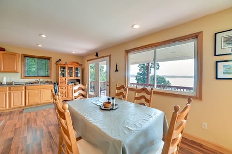 Deck & Water View: Cozy Kentucky Lake Getaway Cottage in Lake Barkley