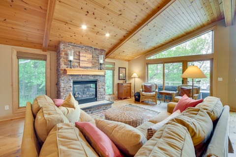 Wisconsin Vacation Rental w/ Fire Pit on Long Lake House in Wisconsin