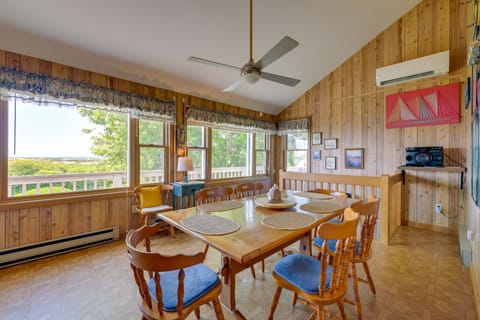 Deck w/ Water View: Coastal Escape Near P-Town! House in North Truro