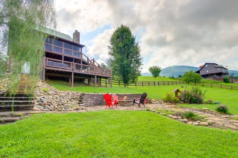 Views, Fire Pit + Game Room: Smoky Mountain Cabin House in Sevier County