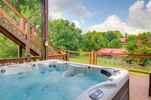 Views, Fire Pit + Game Room: Smoky Mountain Cabin House in Sevier County