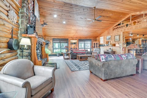 Snowmobile Access: Long Lake Winter Cabin Getaway House in Long Lake