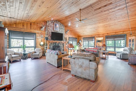 Snowmobile Access: Long Lake Winter Cabin Getaway House in Long Lake