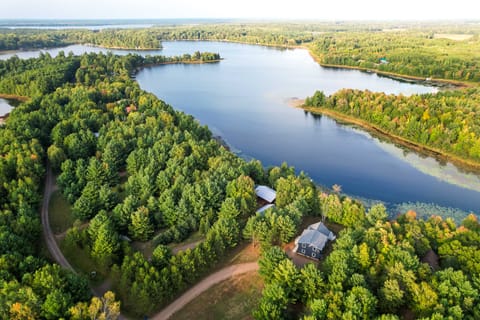Waterfront Webster Cabin w/ Dock on Warner Lake! House in Wisconsin