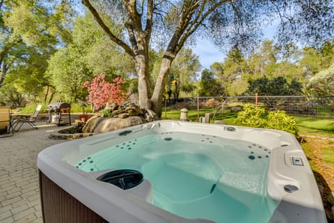Private Lake, Hot Tub & EV Charger: Mariposa Home! Cottage in Bootjack