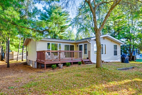 Lakefront Nekoosa Home: Private Beach & Boat Dock! House in Wisconsin