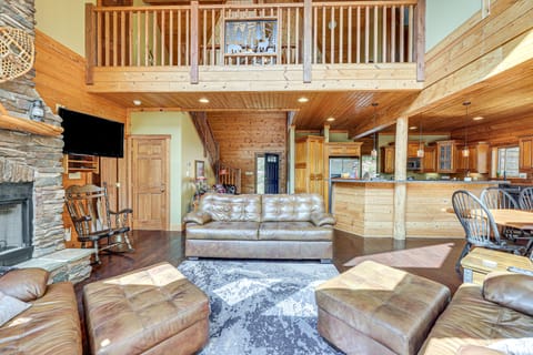 Game Room, Deck + Views: Idyllic Slaty Fork Cabin House in Shenandoah Valley