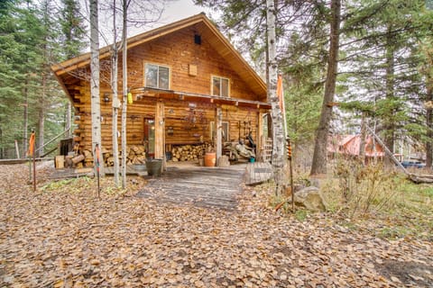 ‘Roots Rustic Retreat:’ Tree-Lined Cabin in McCall House in Valley County