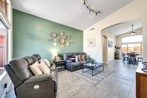 Near Superstition Hiking! Gold Canyon Home w/ Pool House in Gold Canyon