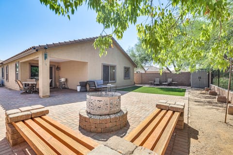 Fenced Yard + Fire Pit: Quiet Home in Surprise House in Surprise