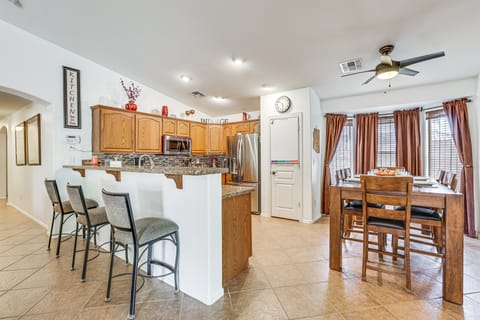 Fenced Yard + Fire Pit: Quiet Home in Surprise House in Surprise