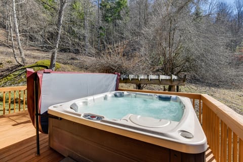 Peaceful Bryson City Cabin w/ Hot Tub & Deck! House in Swain County