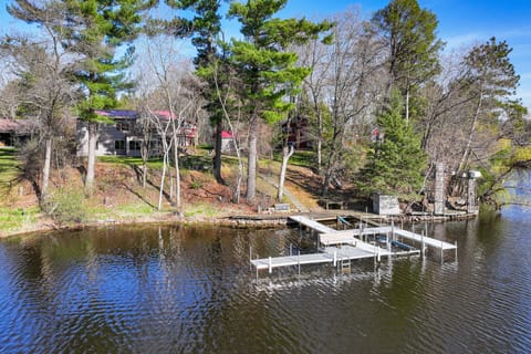 Lake Wissota Home w/ Private Dock + Fire Pit! House in Wisconsin