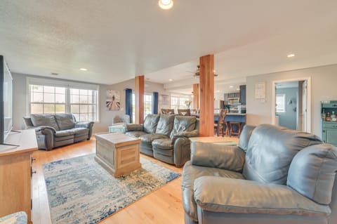 Riverfront Cheboygan Home w/ Dock ~ 4 Mi to Town! House in Michigan