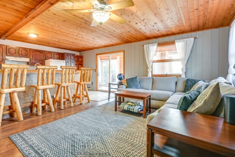 Lake Home w/ Dock + Fire Pit: Steps to Sandy Beach House in Michigan