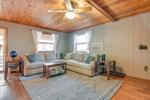 Lake Home w/ Dock + Fire Pit: Steps to Sandy Beach House in Michigan