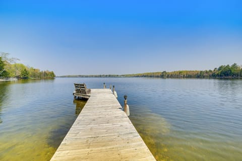 Upper Peninsula Lakefront A-Frame Cabin w/ Dock House in Wisconsin