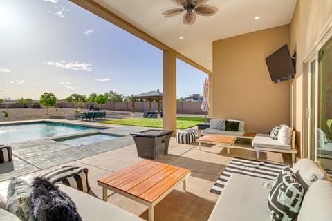Poolside & Hot Tub Lounging: Luxe Rio Rancho Home House in Rio Rancho