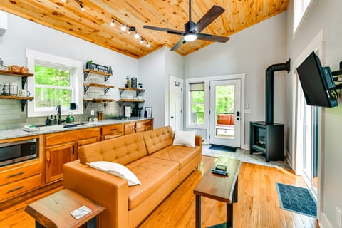 Modern Hersey Tiny Home w/ Private Hot Tub! House in Michigan