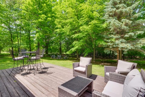 Alden Home w/ Fire Pit: Steps to Torch Lake! House in Torch Lake