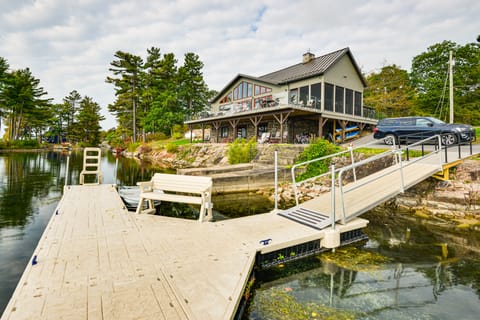 Hot Tub & Dock: Waterfront Wellesley Island Home! Cottage in Wellesley Island