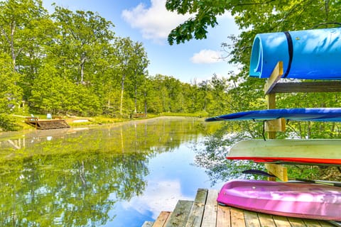 Hot Tub & Barrel Sauna! Lakefront Innsbrook Chalet House in Innsbrook