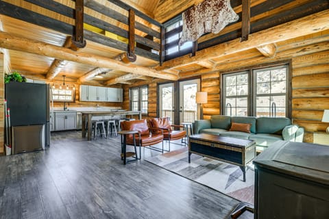 Riverfront Montana Log Cabin w/ Mountain Views! House in Divide