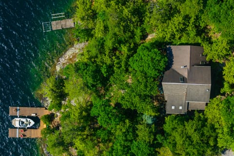 Waterfront Lake George Lodge w/ Boat Dock & Deck! House in Lake George