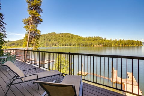 Beautiful Lake Coeur d'Alene Retreat: Deck & View! House in Kootenai County