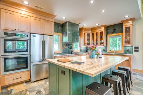 Modern Nellysford Getaway w/ View: Deck & Fire Pit House in Nelson County