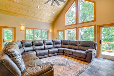 Modern Nellysford Getaway w/ View: Deck & Fire Pit House in Nelson County