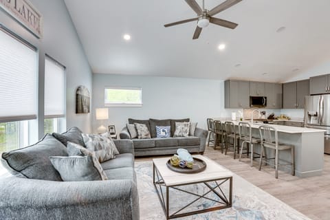 Pet Friendly Higgins Lake Home: Firepit & Yard House in Michigan