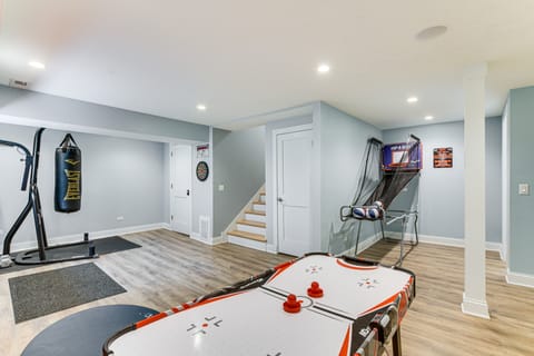 Game Room, Deck & Yard: Chicago Home House in Chicago