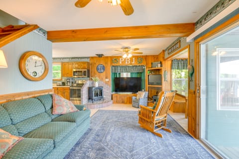 Waterfront Harrisville Home w/ Outdoor Fireplace! House in Adirondack Mountains