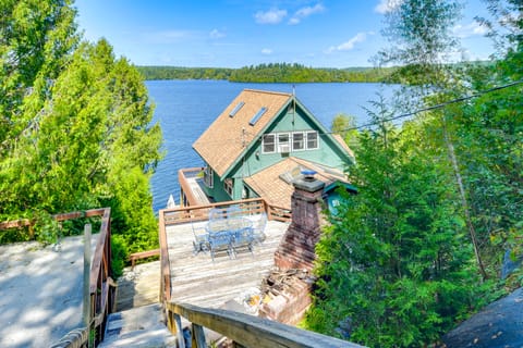 Waterfront Harrisville Home w/ Outdoor Fireplace! House in Adirondack Mountains