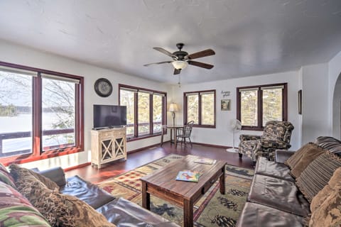 Snowmobile, Ice Fish & Explore! Lang Lake Cabin House in Wisconsin