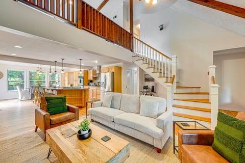 Porch, Yard & Creek Access: Spacious Sylva Home! House in Swain County